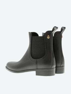Lemon Jelly Women’s Black Chelsea Rain Dress Boots Size37 Gently Used